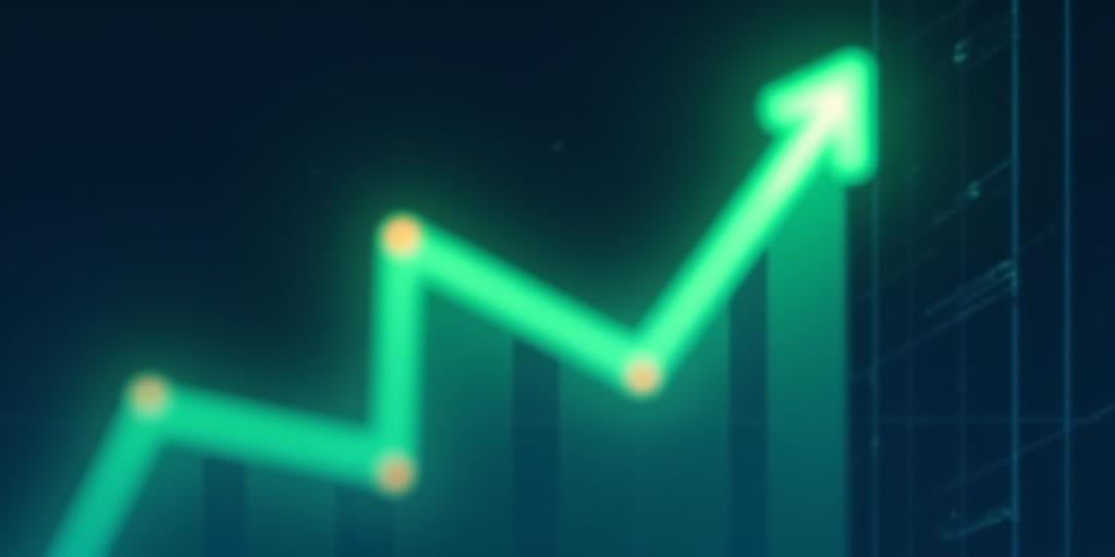 Gráfico de análisis de mercado mostrando tendencias alcistas