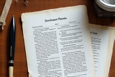 Documentos legales sobre una mesa